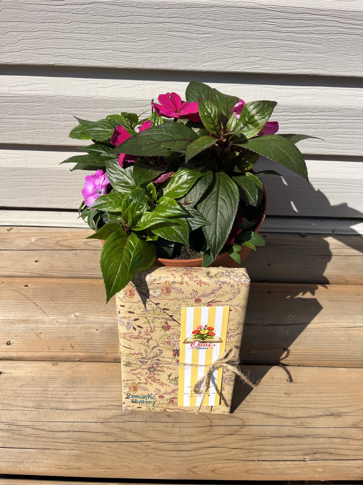 Mother’s Day Impatiens Pot with Book
